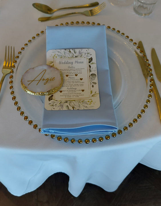Our Collections - Charger Plates - Emily Rose Events Hire