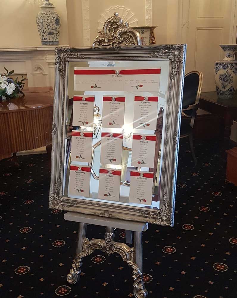 Our Collections - Mirrors and Easels - Emily Rose Events Hire